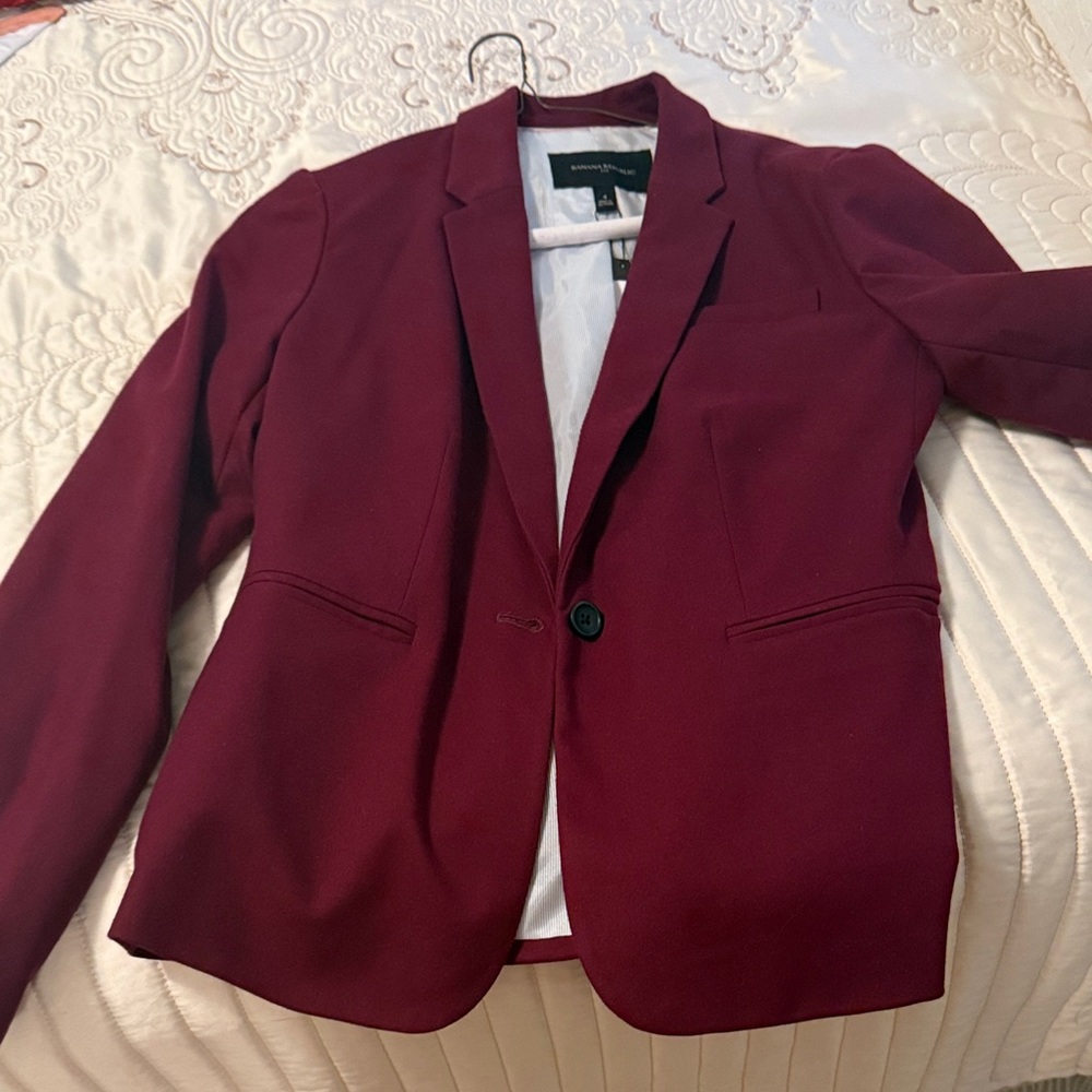 Banana Republic Dark Red Blazer